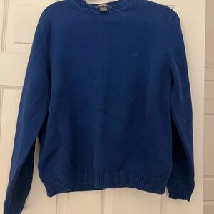 Eddie Bauer Men's Classic Blue Crewneck Sweater